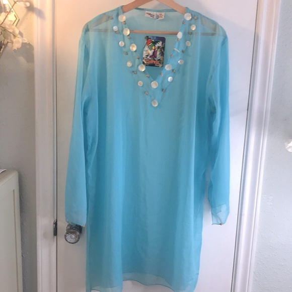 NWT Tropical Swimsuit Coverup Size S/M - Picture 1 of 8